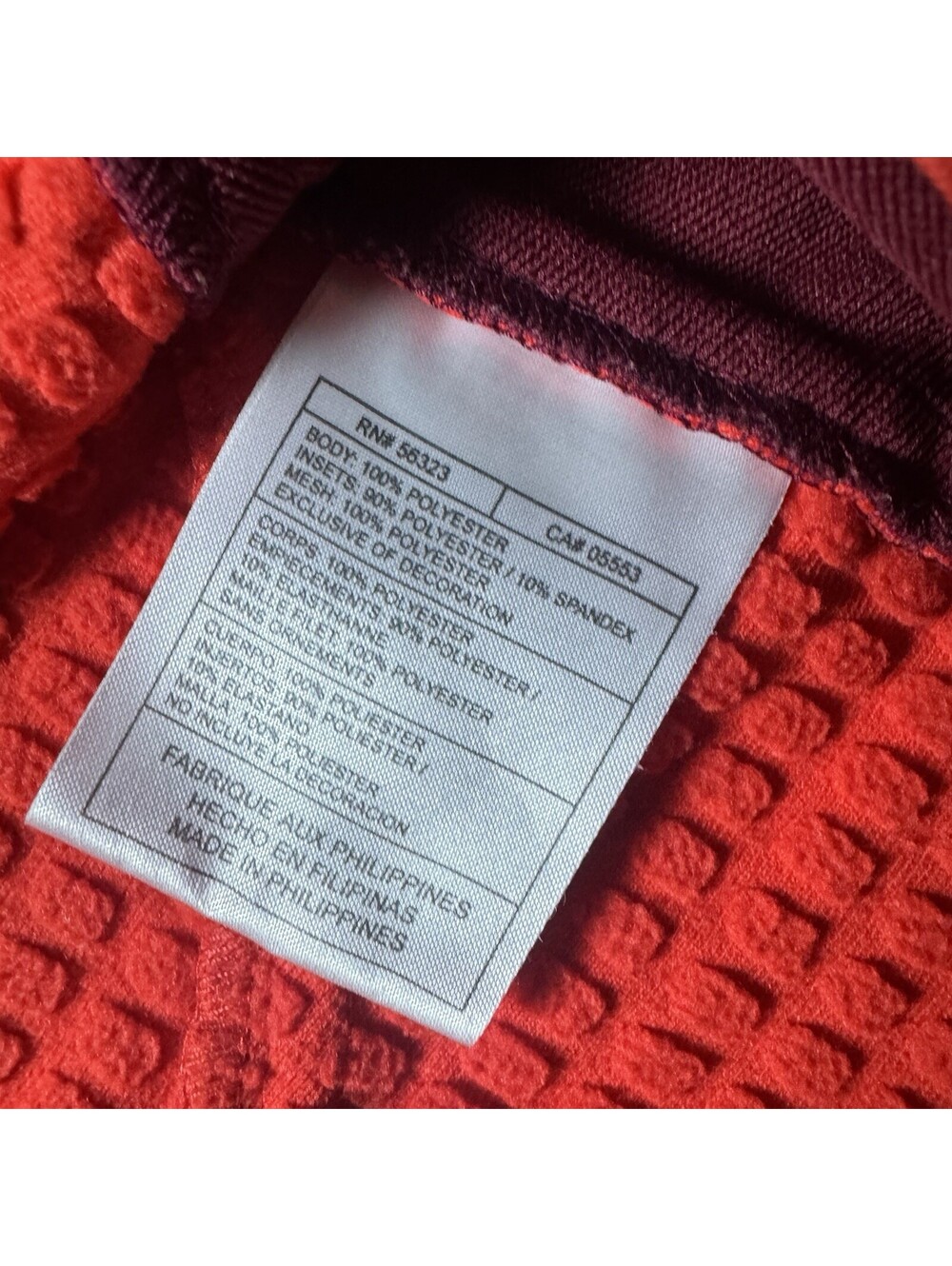 Nike Sphere Thermalwomen Running 1/2 Zip Pullover Red Sz Xl 16/18 Y2k - Picture 3 of 7